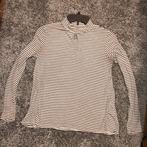 Long Sleeve Top, Black & White Dress